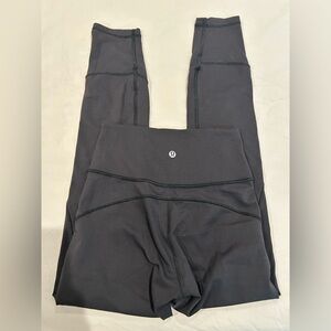 Set of 2 Black Lululemon Leggings - Size 0: (1) Cropped Align; (2) Fast and Free
